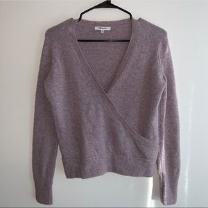 Madewell knit wrap sweater